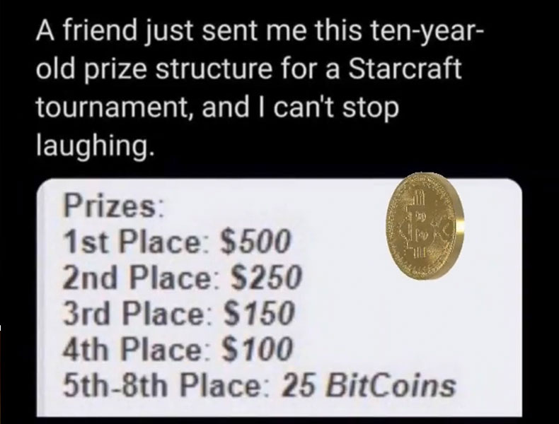 Starcraft 25 Bitcoins Preisgeld